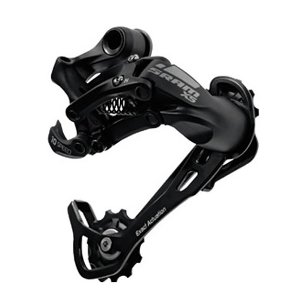 Deragliatore Sram X5 Gabbia Lunga 10 Velocitu00e0 Alluminio Nero