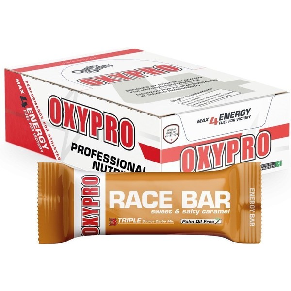 Oxypro Nutrition Race Day Bar - Sweet & Salty Caramel - 24 Barrita X 45g