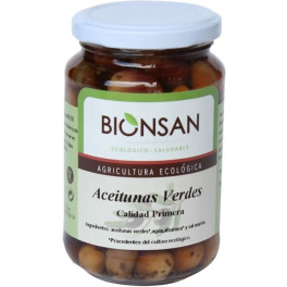 Bionsan Aceitunas Verdes Ecológicas 200 Gr (con Hueso)