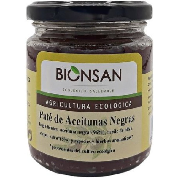 Bionsan Paté De Aceitunas Negras Ecológicas  220gr