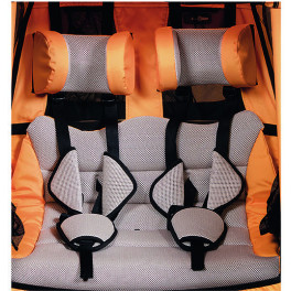 Xlc Asiento Con Arnes Para Remolque Niño Duo S Naranja Calendula/antracita