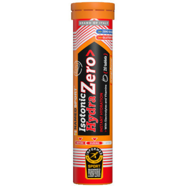 Namedsport Compresse Effervescenti Isotoniche Hydra Zero Prima/Durante Arancio 82 Gr (18 Tubi)