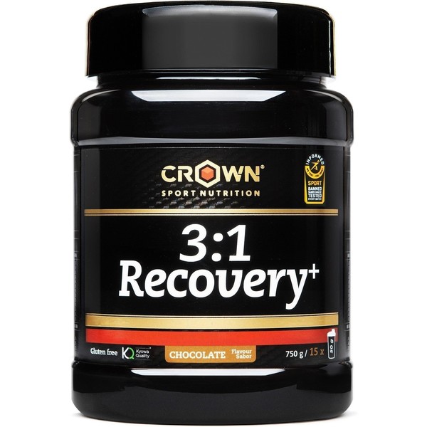 Crown Sport Nutrition 3:1 Recovery+ 750 g - Recuperação muscular para esportes de resistência com certificação de esporte informado antidoping. sem glúten