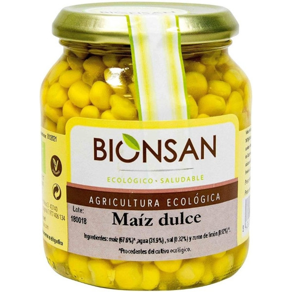 Bionsan Maiz Dulce Cocido Ecológico 320 Gr