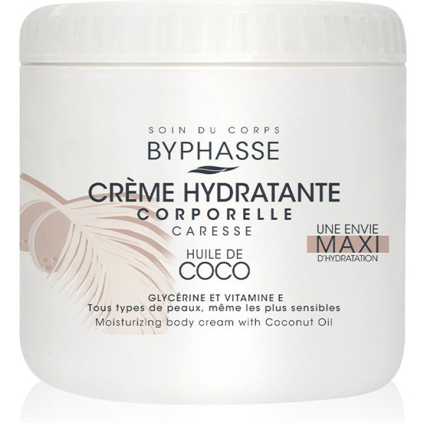 Byphasse Body Crème Hydratante à l'Huile de Coco 500 Ml Unisexe