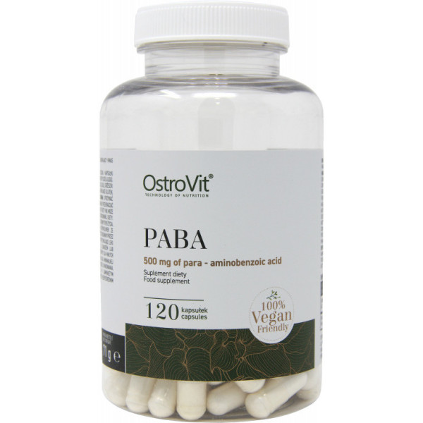 Ostrovit P.a.b.a. (ácido Para Amino Benzoico _ Vitamina B10). 120 Cápsulas De 200mg