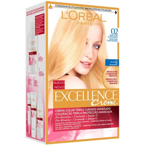 L'oreal Excellence Creme Dye 02 Ultra Hellblond Golden Unisex
