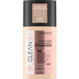 Catrice Clean Id High Cover Luminous Matt Foundation 025-warm Peach Unisex