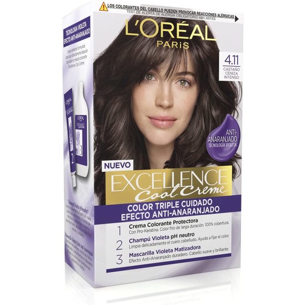 L\'oreal Excellence Creme Dye 4.11-Brown Ash Intense Woman