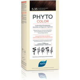 Phyto Botanical Power Color Coloration Permanent 5.35-light Chocolate Brown 3 U Mujer
