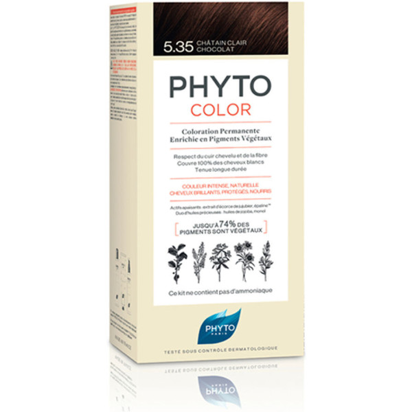 Phyto Botanical Power Color Coloration Permanent 5.35-light Chocolate Brown 3 U Woman