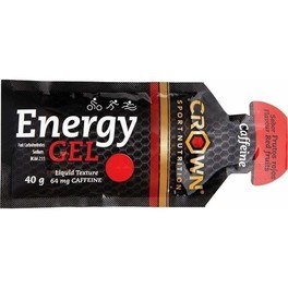 Crown Sport Nutrition Energy Gel 1 x 40g - Gel énergétique technique avec du sodium supplémentaire, des acides aminés et une texture liquide. Pas d'allergènes