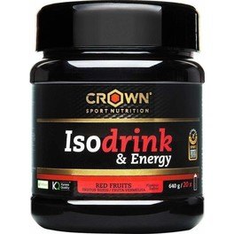 Crown Sport Nutrition Isodrink & Energy 640 g - Isotônico com diferentes carboidratos, sais minerais, BCAAs, glutamina, Sabor e textura suaves, Sem alergênicos