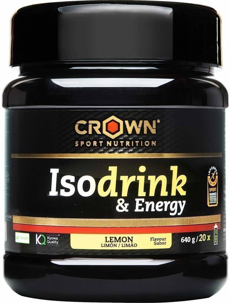 Crown Sport Nutrition Isodrink & Energy 640 G - IsotôNico Com Diferentes Carboidratos, Sais Minerais, Bcaas, Glutamina, Sabor E Textura Suaves, Sem Al-image