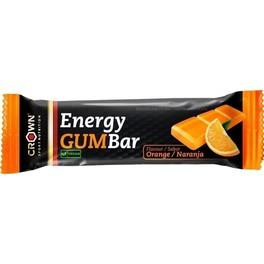 Crown Sport Nutrition Energy Gum Bar 1 x 30 Gr. Barre gommeuse technique avec différents glucides, sodium supplémentaire et acides aminés. végétalien