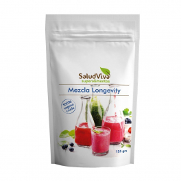 Salud Viva Longevity 125 Grs - Mélange de fruits de la plus haute qualité. Avantages multiples