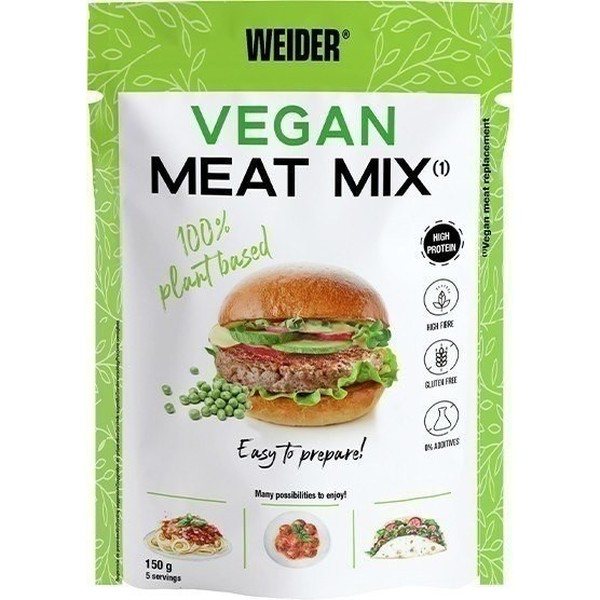 Weider Miscela di Carne Vegana 150 Gr - 100% Alternativa Vegana alla Carne