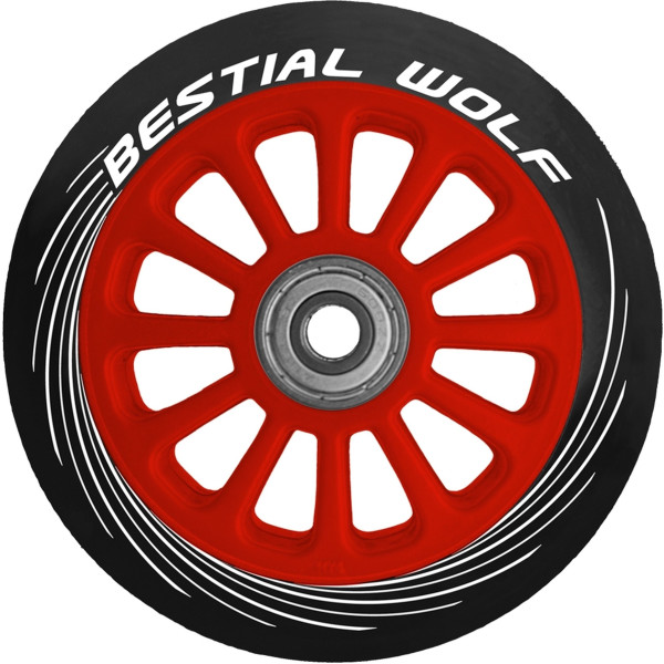 Bestial Wolf Rueda Plastico Pilot Red 100mm - Unisex