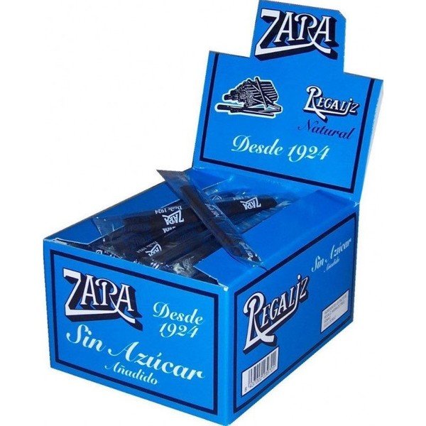 Zara Caja Regaliz Sin Azucar 100 Barritas