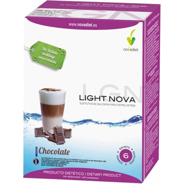 Novadiet Light Nova Chocolat 6 Enveloppes