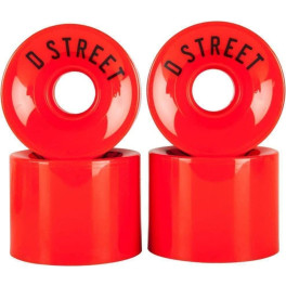 D-Street Ruedas 59 Cent 78a (4 Pack) Rojo - Unisex
