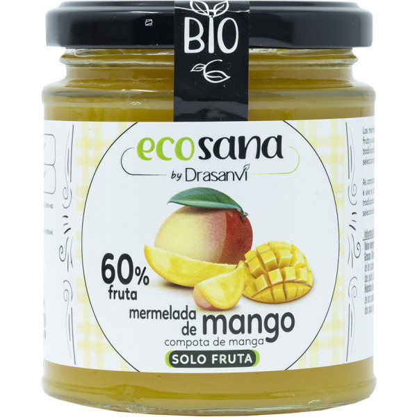 Ecosana Extra Mango Jam Sem Açúcar Bio 255 gr