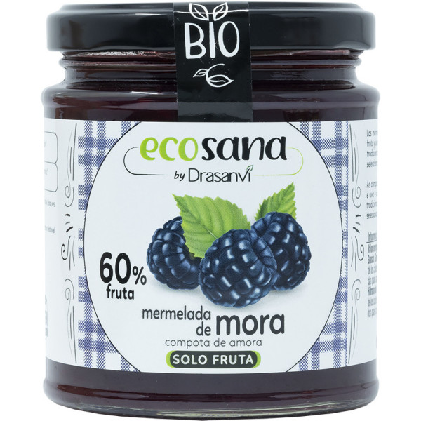 Ecosana Blackberry Jam Extra Sugar Free Bio 255 Gr