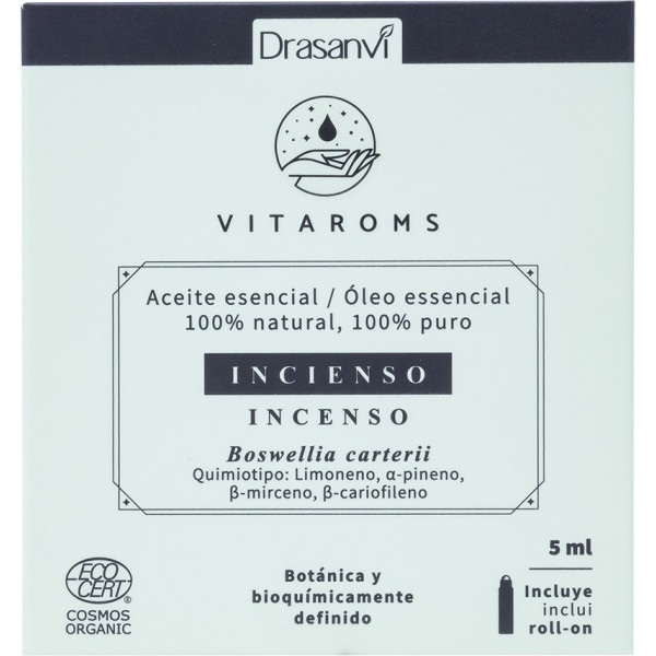 Drasanvi Olio Essenziale Incenso Ecocert Bio 5 Ml Vitaroms