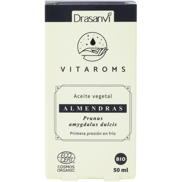 Drasanvi Aceite Vegetal Almendras Dulces Bio (primera Presion Frio) 50 Ml Ecocert Vitaroms