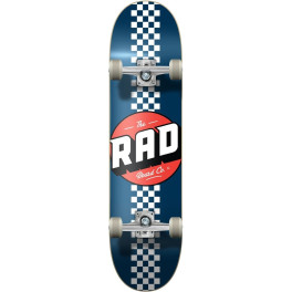 Rad Checker Stripe 7.75" Complete Skateboard - Unisex