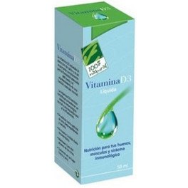 100% Natural Vitamina D3 Líquido 50 ml