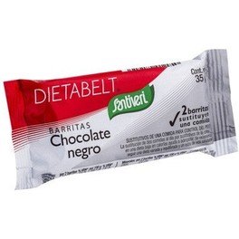 Barres de chocolat noir Santiveri Dietabelt - 35 grammes