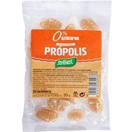 Bombons de Própolis Sem Açúcar Santiveri - 50 Gr