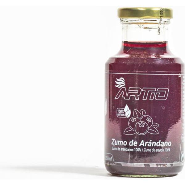 Artio Zumo Artesano de Arándanos. 12 Botellas de 250 ml