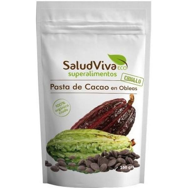 Salud Viva Kakaopaste in Waffeln 250gr Eco