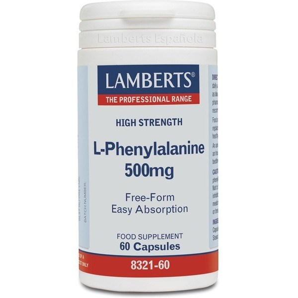 Lamberts L-phénylalanine 500 mg 60 gélules