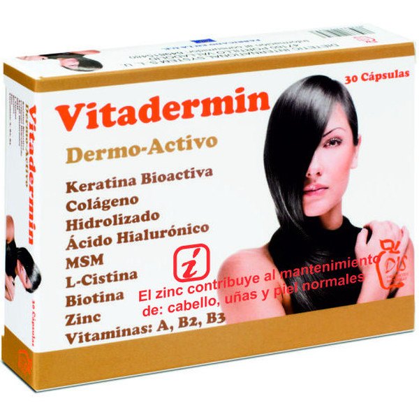 Dis Vitadermin 30 cápsulas 500 mg