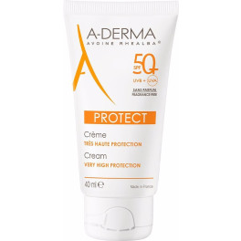 A-derma Aderma Protect Creme Sem Perfume Spf50+ 40 Ml Unissex