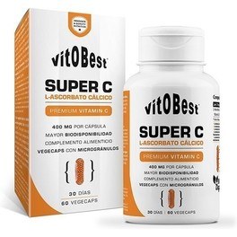 Vitobest Super C Ascorbato de Cálcio 60 Cápsulas