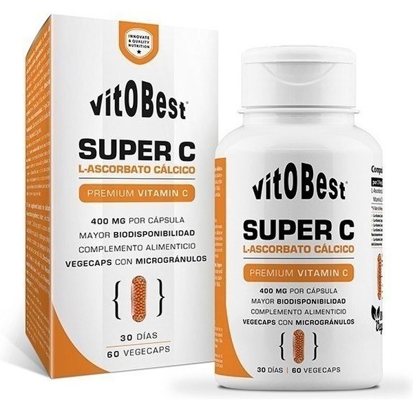 Vitobest Super C Calciumascorbaat 60 Caps