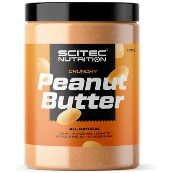 Scitec Nutrition Peanut Butter 1000 Gr Crunchy - With Pieces Of Peanuts