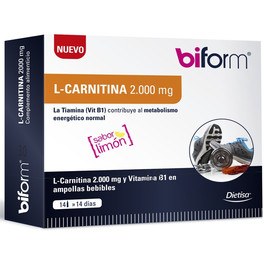 Dietisa Biform L Carnitine 2000 mg 14 injectieflacons x 10 ml