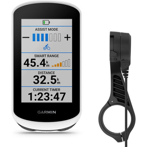 Garmin Edge Explore 2 Pack avec support d'alimentation comprenant des connecteurs d'alimentation à broche