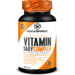 Rocksprint Vitamin Daily Complex 60 Perlas Multivitaminas Y Minerales - Energía Y Inmunidad