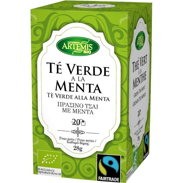 Artemis Bio Green Tea With Mint Eco 20 Filters
