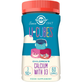 Solgar U-cubes Cálcio e Vitamina D3 - 60 Gomas
