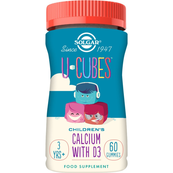 Solgar U-cubes Calcium & Vitamin D3 - 60 Gummies