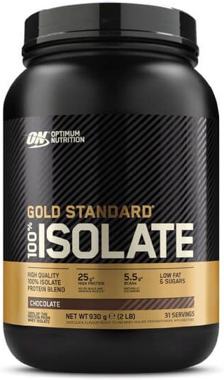 Optimum Nutrition ON Gold Standard 100% Isolate Pure Whey Protéine, BCAAs et Glutamine d'Origine Naturelle, Avant et Après Entraînement, Saveur Fraise, 31 Portions, 930 g-image