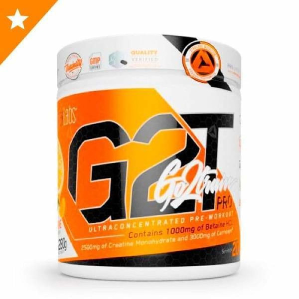 Starlabs Nutrition Pre-Workout G2t Go2train Pro 280 Gr - Pré-treino Ultraconcentrado - Sabor a Manga - Força, estimulação e congestão muscular