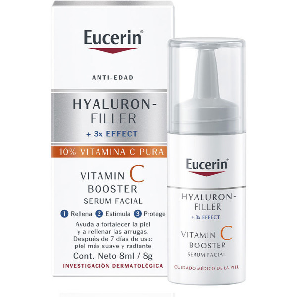 Enchimento de hialurônico eucerin vitamina C booster 8 ml unissex